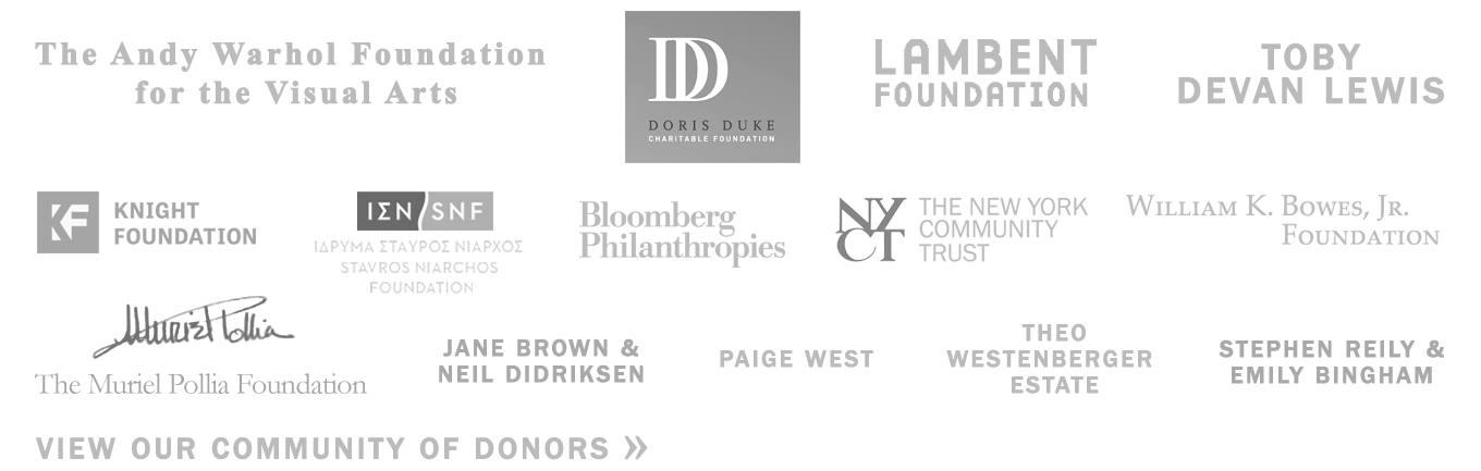 Creative Capital Supporters